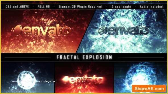 After Effects Explosion Template Free Of Videohive Fractal Explosion Free after Effects Templates