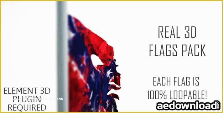 After Effects Flag Template Free Download Of Real 3d Flags Pack after Effects Project Videohive