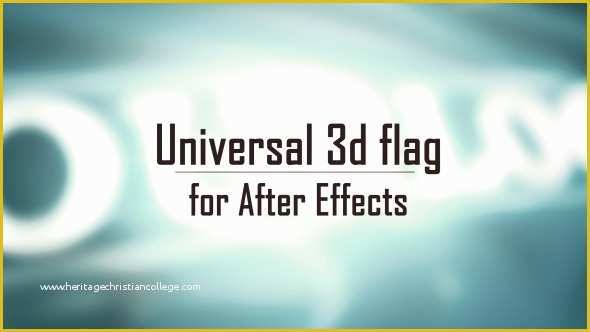 After Effects Flag Template Free Download Of Universal 3d Flag after Effects Project Files