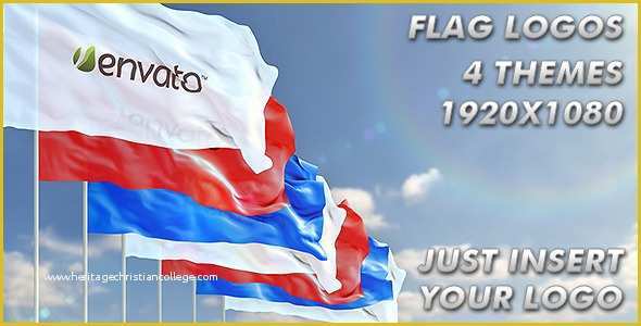 After Effects Flag Template Free Download Of Waving Logo On Flag by Kurbatov