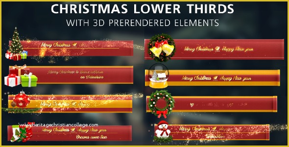 After Effects Holiday Templates Free Of Christmas Lower Thirds Holiday after Effects Templates