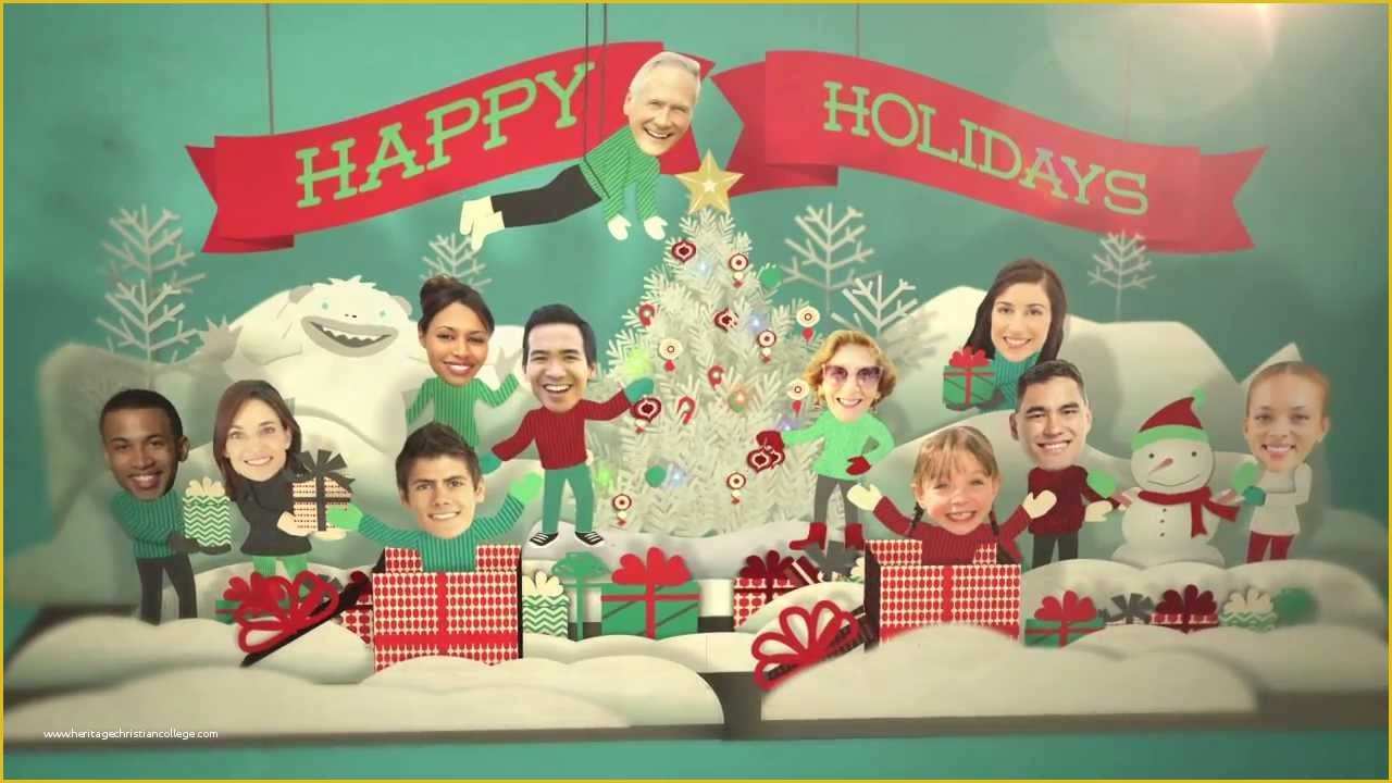 After Effects Holiday Templates Free Of Holiday Faces Pop Up Card after Effects Template