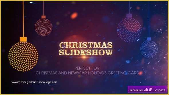 After Effects Holiday Templates Free Of Videohive Christmas Slideshow Free after