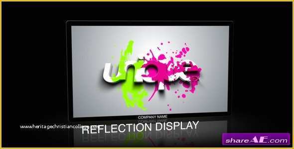 After Effects Holiday Templates Free Of Videohive Reflection Display after Effects Templates