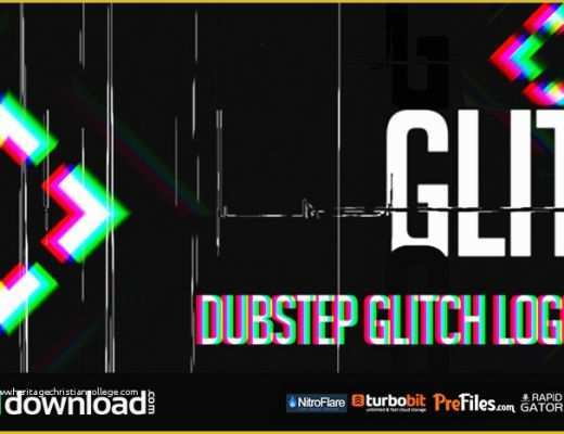 After Effects Logo Templates Free Download Of Dubstep Glitch Logo Videohive Free Download Free