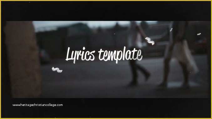 After Effects Lyric Video Template Free Of Videohive Lyrics Template Free Download