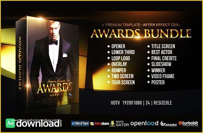 After Effects Movie Title Templates Free Download Of Awards Bundle Free Download Videohive Template Free
