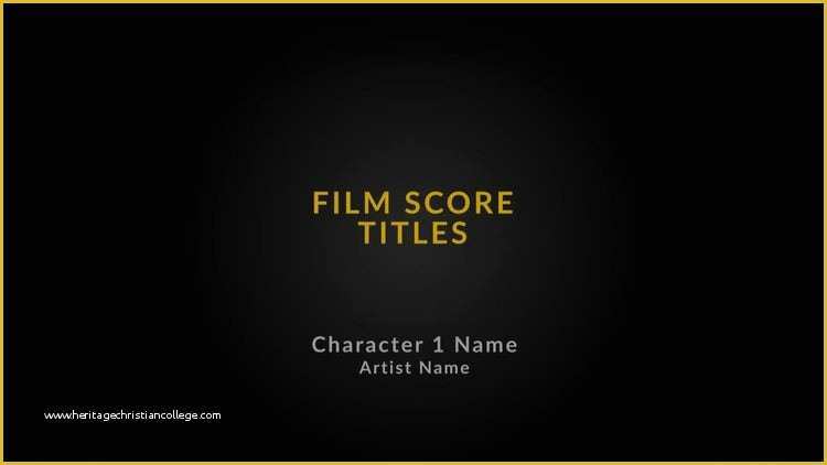 After Effects Movie Title Templates Free Download