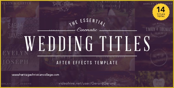 After Effects Movie Title Templates Free Download Of Videohive Wedding Titles Free Download Free