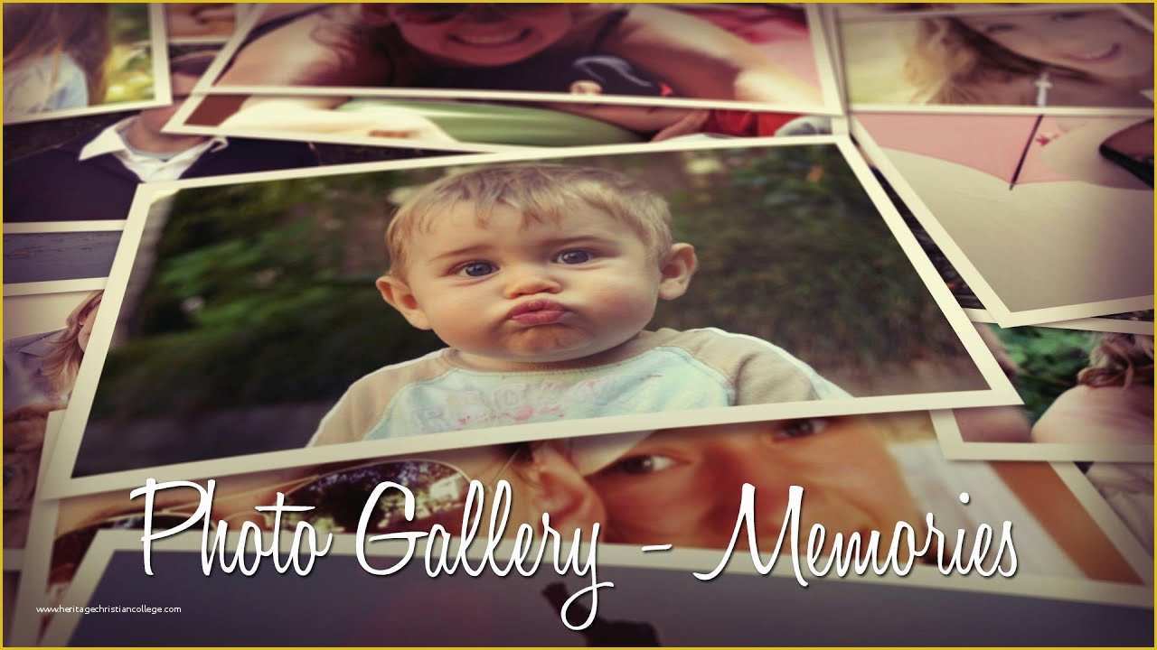 After Effects Photo Gallery Template Free Of Gallery Memories after Effects Template