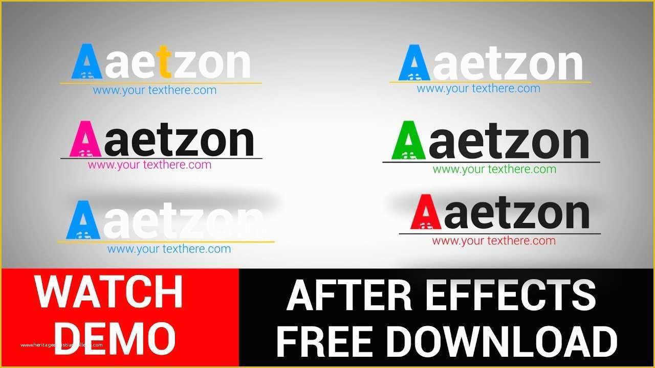 After Effects Project Files and Templates Free Download Of after Effects Logo Animation Project Files Free