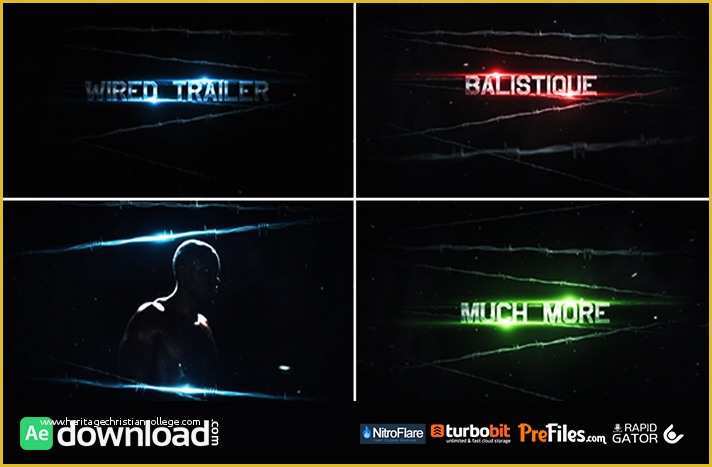 After Effects Project Files and Templates Free Download Of Videohive the Wired Trailer Free Download Free after