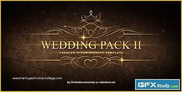 After Effects Project Files and Templates Free Download Of Wedding Pack Ii after Effects Project Videohive