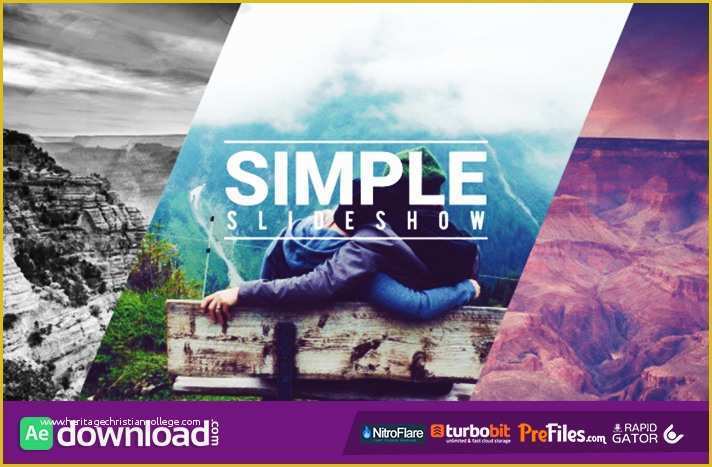 After Effects Simple Slideshow Template Free Of Simple Fast Slideshow Videohive Free Download Free