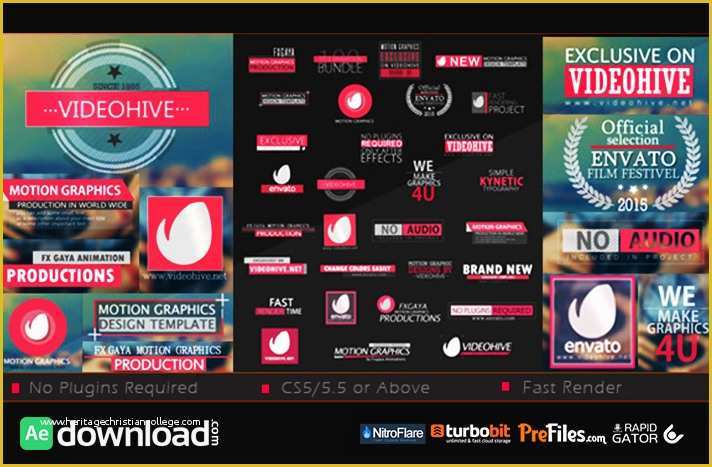 After Effects Templates Free Download Of 30 Title Bundle Videohive Project Free Download Free