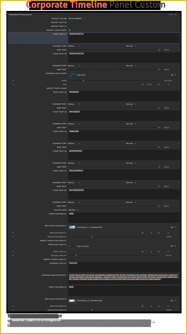 After Effects Timeline Template Free Of Corporate Presentation Timeline Apple Motion by Juanmita