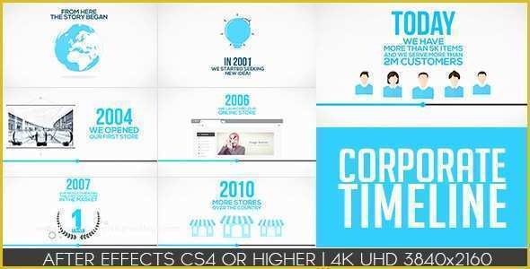 After Effects Timeline Template Free Of Corporate Timeline by Ouss