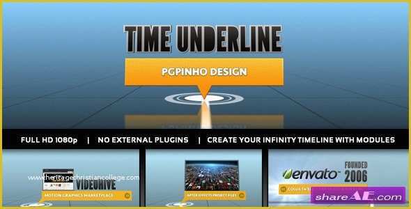 After Effects Timeline Template Free Of Time Underline after Effects Project Videohive Free