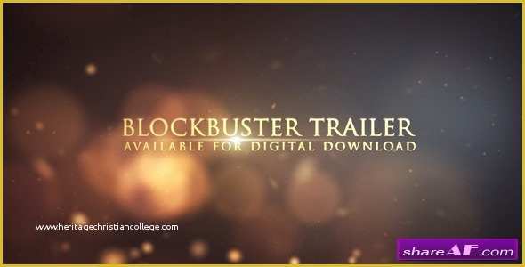 After Effects Trailer Template Free Of Cinematic Trailer Titles after Effects Project