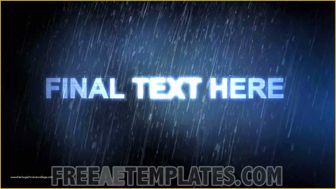 After Effects Trailer Template Free Of Free after Effects Trailer Template "thunderstorm"