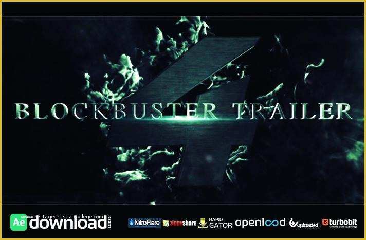 After Effects Trailer Template Free Of Movie Blockbuster Template Download C11 Trailer Free 2