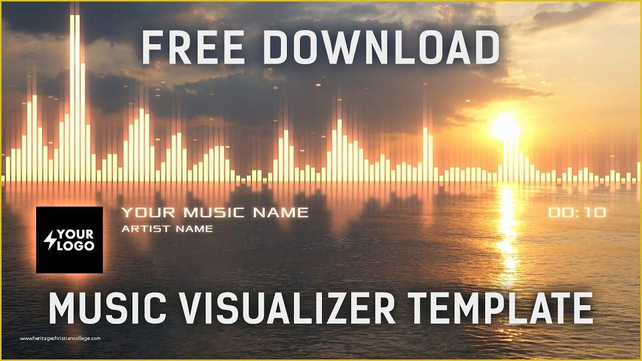 After Effects Visualizer Template Free Of Audio Spectrum Music Visualizer after Effects Template