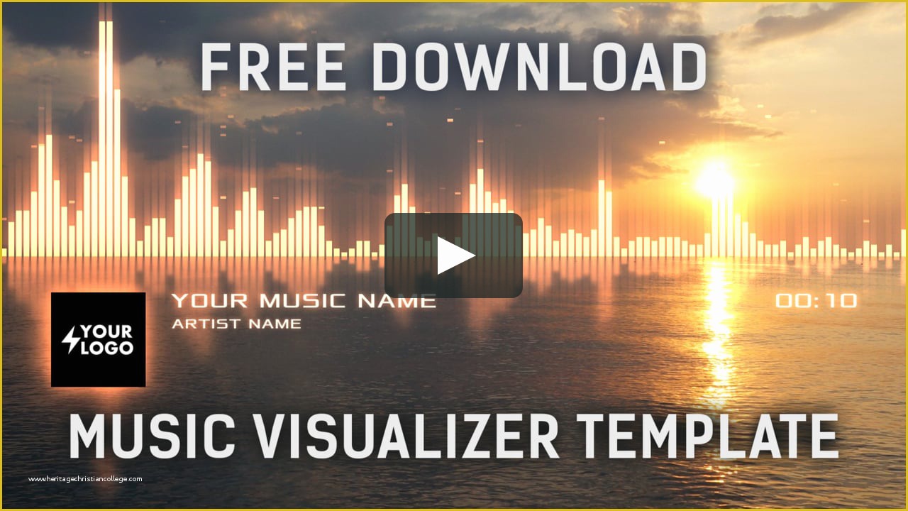 After Effects Visualizer Template Free Of Audio Spectrum Music Visualizer after Effects Template