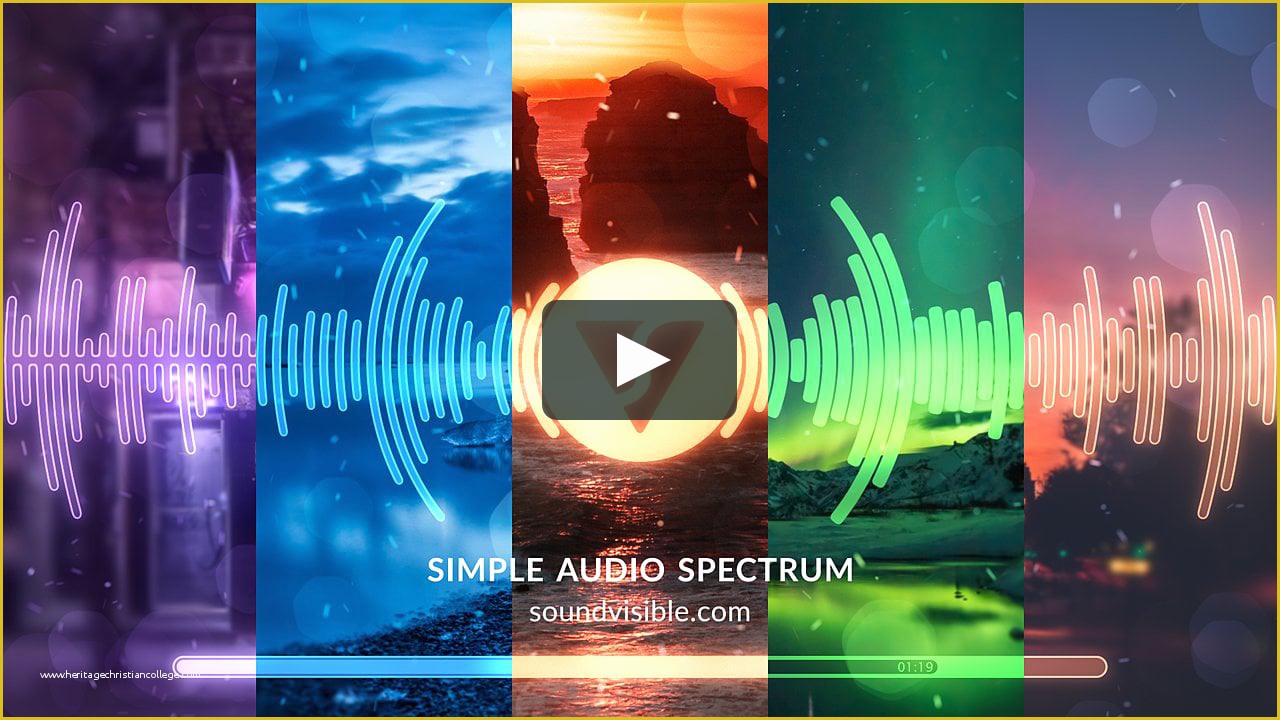 After Effects Visualizer Template Free Of Free Simple Audio Spectrum Music Visualizer after