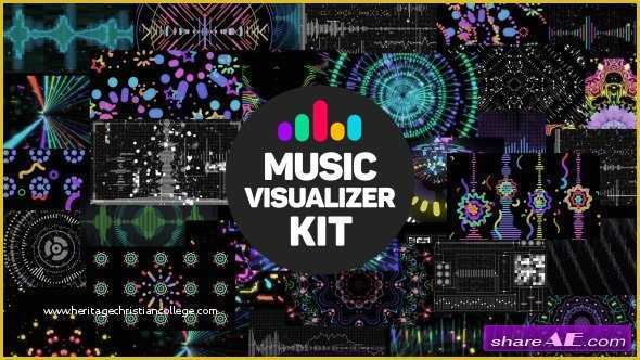 After Effects Visualizer Template Free Of Videohive Music Visualizer Kit after Effects Templates