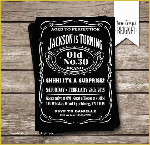 Aged to Perfection Invitation Template Free Of 25 Best Ideas About Jack Daniels Party On Pinterest