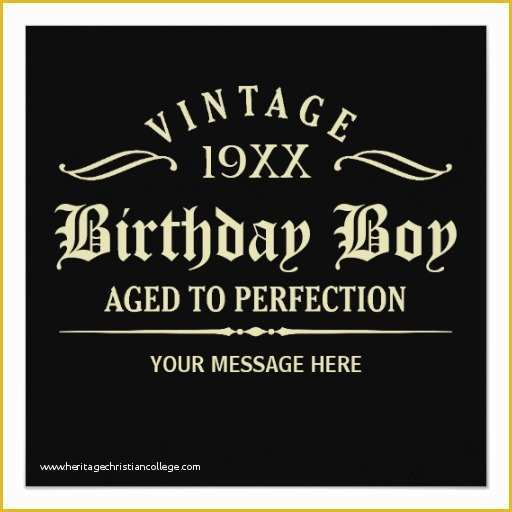 Aged to Perfection Invitation Template Free Of 51st Birthday Cards Card Templates Invitations & More