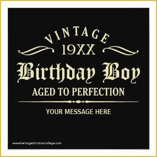 Aged to Perfection Invitation Template Free Of 51st Birthday Cards Card Templates Invitations &amp; More