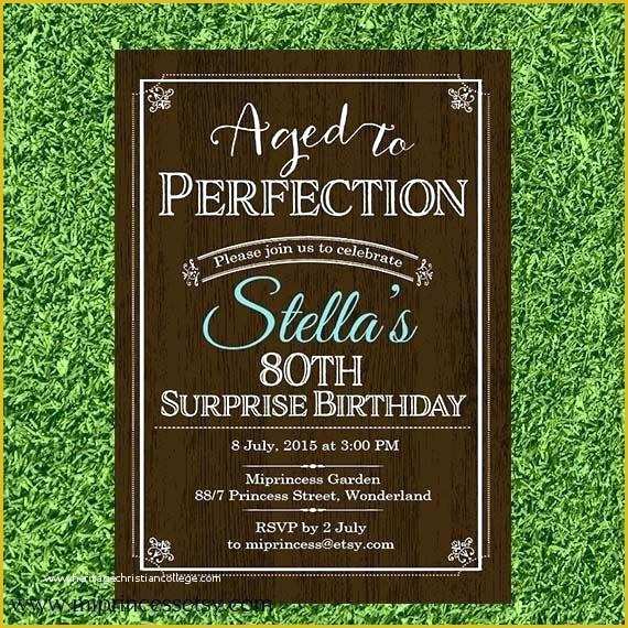 Aged to Perfection Invitation Template Free Of Aged to Perfection Invitation – Downsizeca