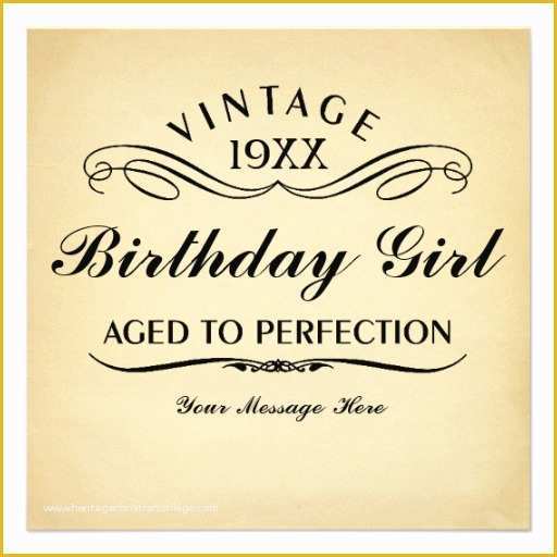 Aged to Perfection Invitation Template Free Of Personalized Aged to Perfection Invitations