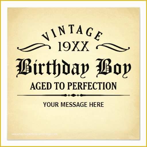 Aged to Perfection Invitation Template Free Of Vintage Whiskey Aged to Perfection Birthday Invite