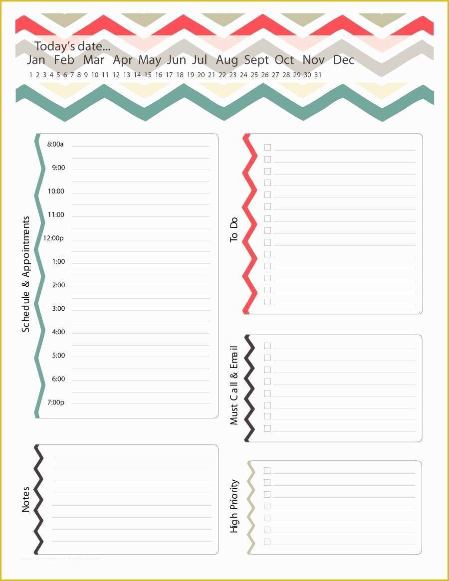 Agenda Template Free Of 40 Printable Daily Planner Templates Free Template Lab