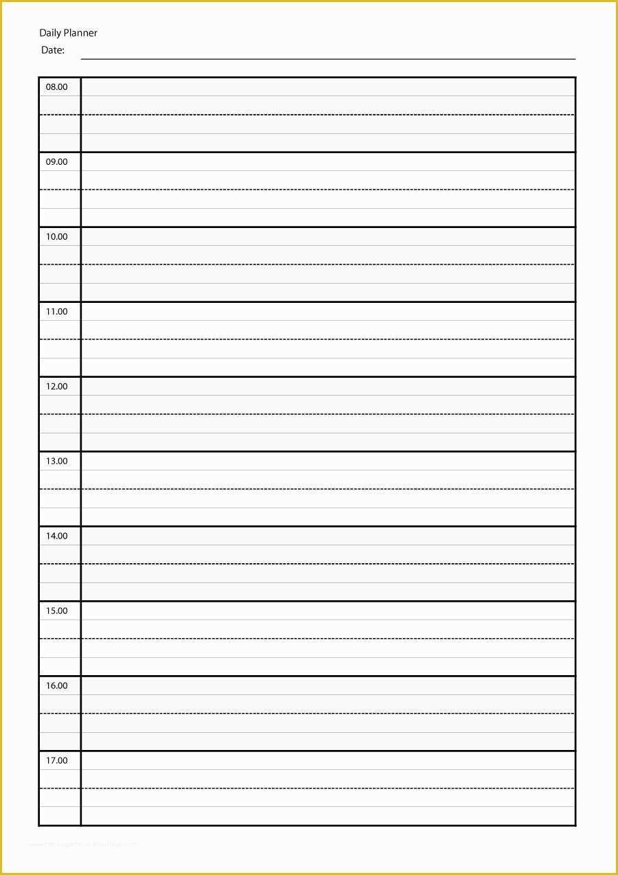 Agenda Template Free Of 40 Printable Daily Planner Templates Free Template Lab