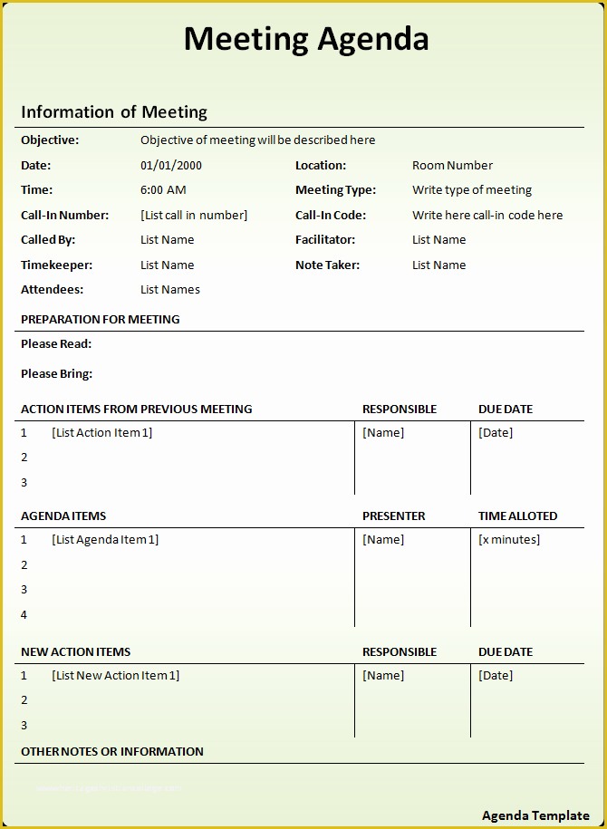 Agenda Template Free Of Agenda Template Free Word Templates