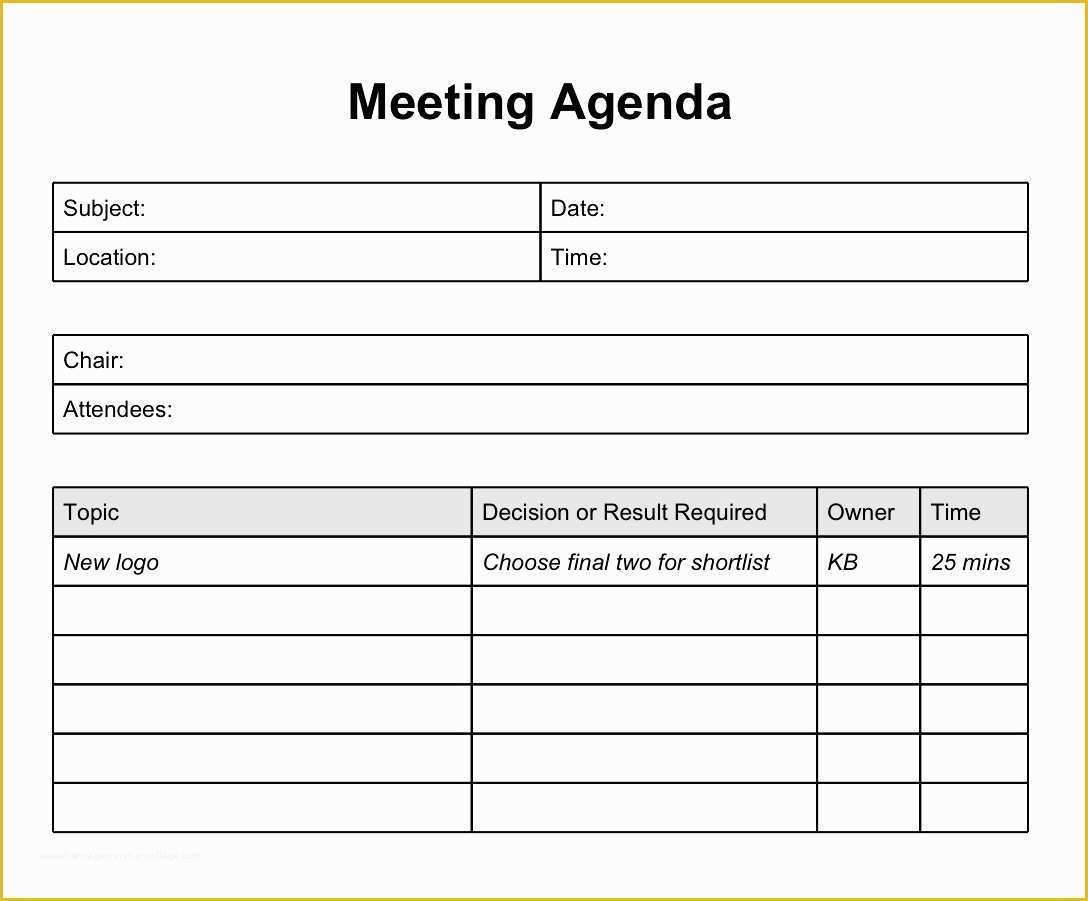 Agenda Template Free Of Best Meeting Agenda Template Mughals
