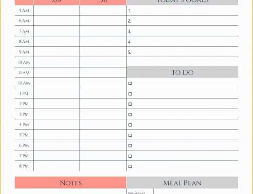Agenda Template Free Of This Free Printable Daily Planner Changes Everything