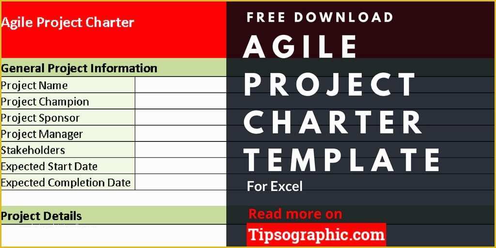 Agile Project Management Templates Free Of Agile Project Charter Template for Excel Free Download