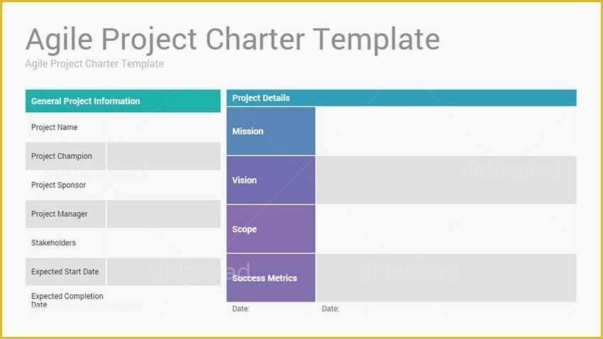 Agile Project Management Templates Free Of Project Charter Powerpoint – Pontybistrogramercy