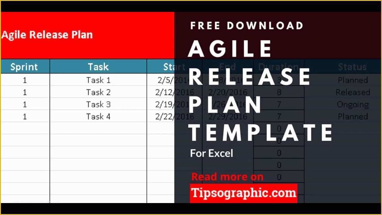 Agile Project Plan Template Excel Free Download Of Agile Release Plan Template for Excel Free Download
