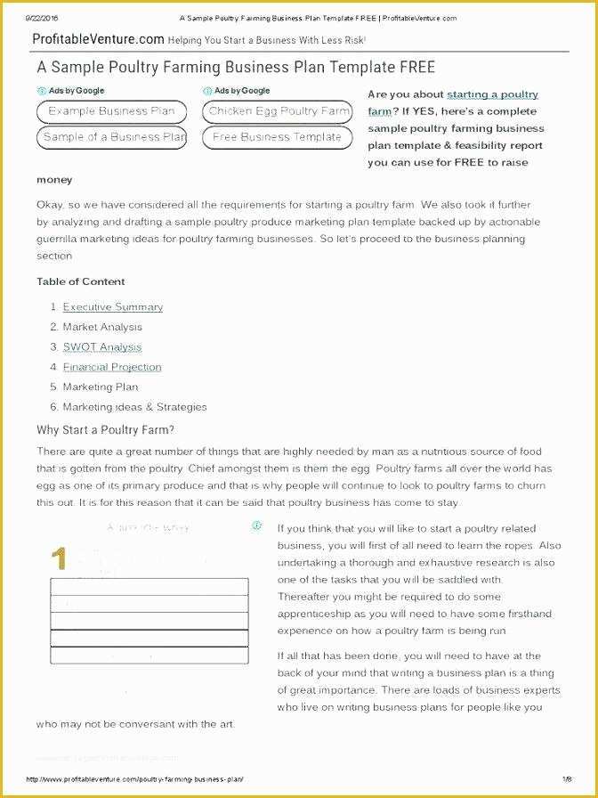 Agriculture Business Plan Template Free Of Poultry Farm Business Plan – Blogopoly