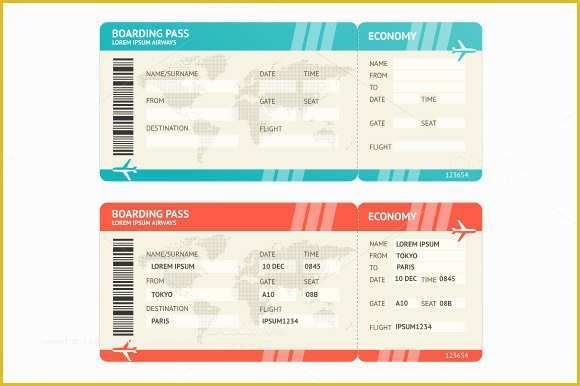 Airline Ticket Invitation Template Free Download Of 10 Boarding Pass Samples