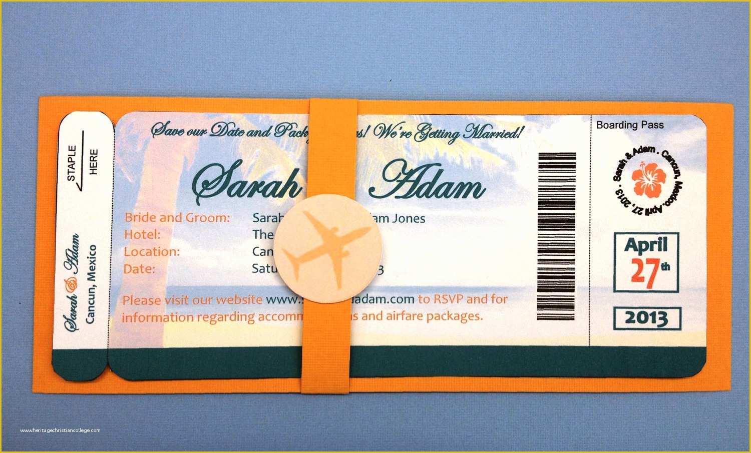 Airline Ticket Invitation Template Free Download Of 28 Of Plane Ticket Template for Gift