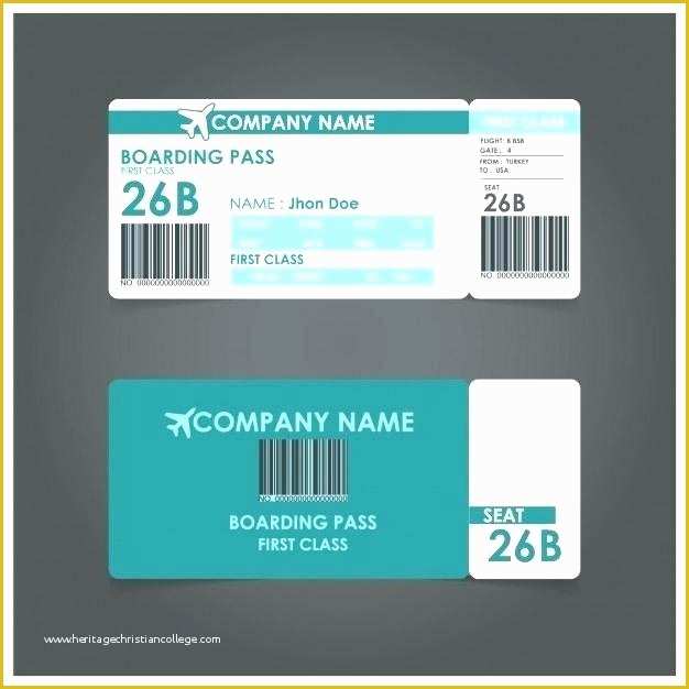 Airline Ticket Invitation Template Free Download Of Airline Boarding Pass Template Airline Plane Ticket