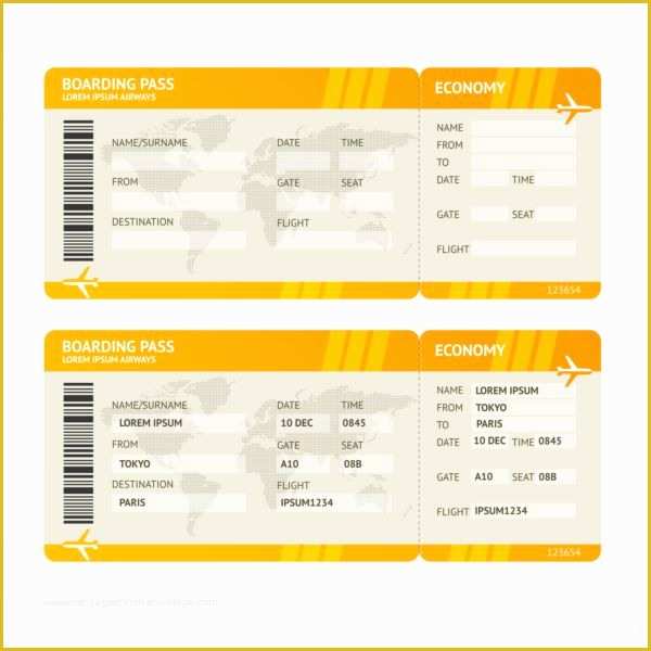 Airline Ticket Invitation Template Free Download Of Airline Ticket Invitation Template Free – orderecigsjuicefo