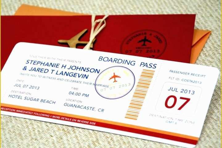 Airline Ticket Invitation Template Free Download Of Birthday Invitations Printable Vector Design Vintage