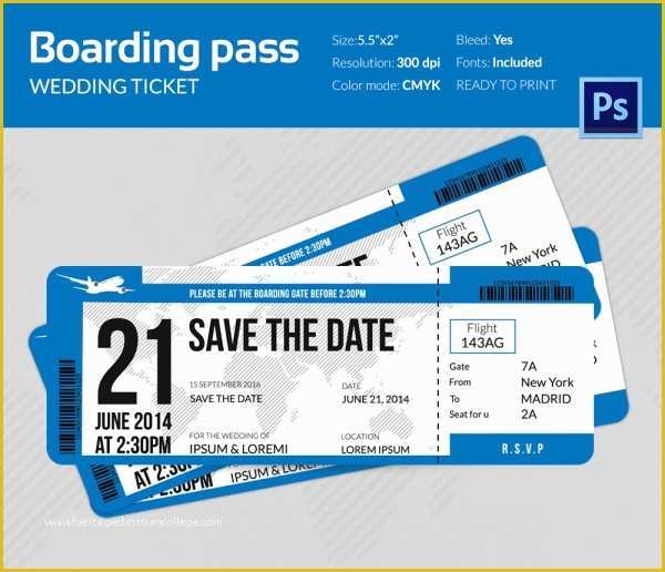 Airline Ticket Invitation Template Free Download Of Boarding Pass Birthday Invitation Template Free